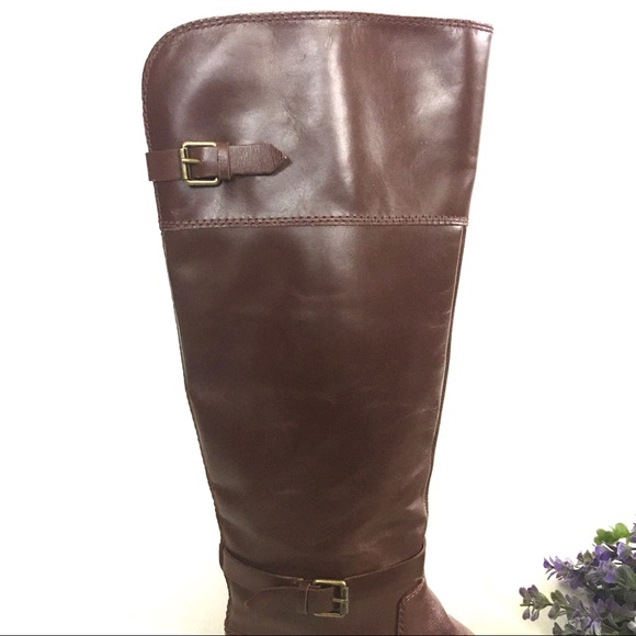 Enzo Angiolini EERO Brown Leather Rising Boots - Picture 6 of 8